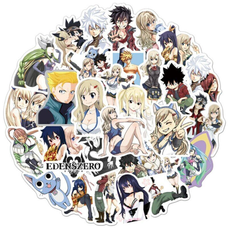 Anime Fairy Tail Stickers,popular Classic Anime Stickers 50pcs