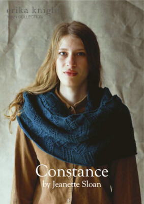 Erika Knight Damen Kutte Strickmuster Constance in DK (British Blue 100)