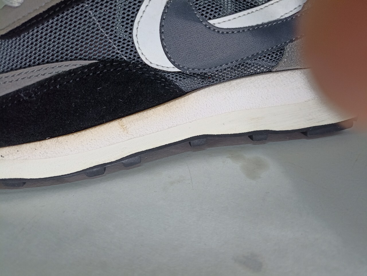 SACAI X NIKE Taglia US 8.5 Nike sacai x LDWaffle nere 2019