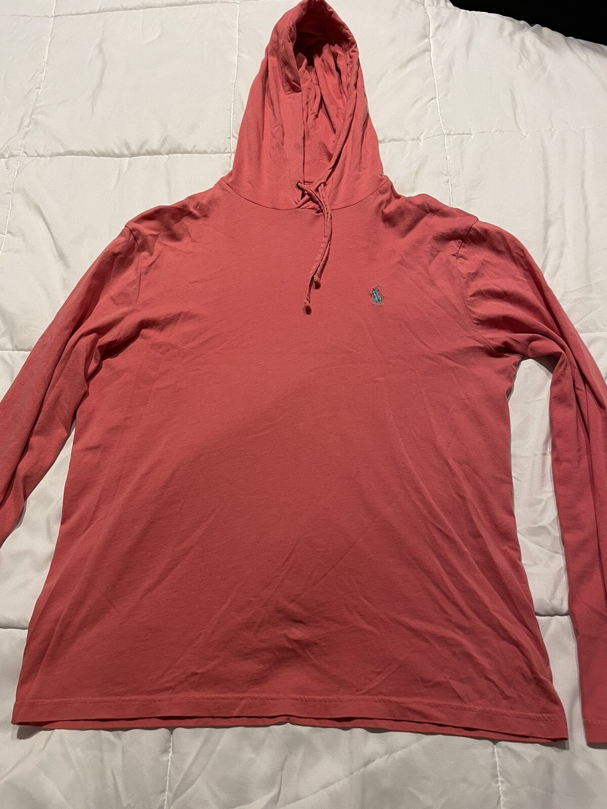 Felpa con cappuccio RALPH LAUREN arancione primavera taglia SMALL grigio polo pony