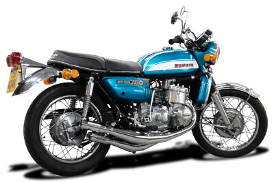 スズキ GT750 Suzuki GT750 Expansion Chambers Delkevic Chrome Full 3-3