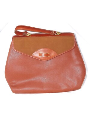 Matras Women's Brown Leather Soft Handbag 36x26cm Twenty-Four Hours