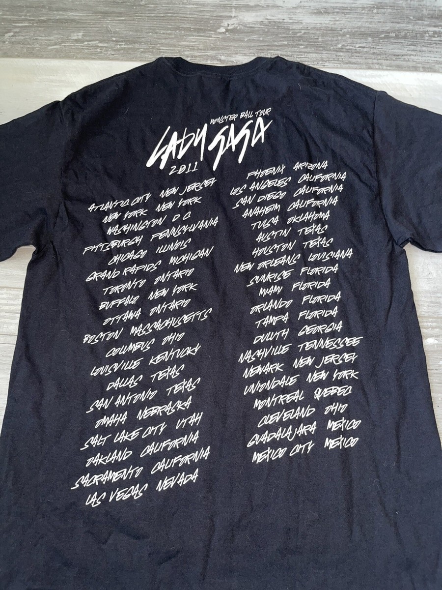 Lady Gaga 2011 Monster Ball Tour Born This Way T-shirt Medium | eBay