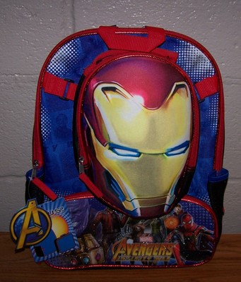 iron man backpack and lunchbox