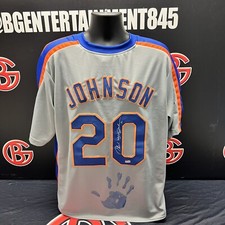Howard Johnson Autographed New York Mets Jersey w/ Handprint Steiner CX Signed