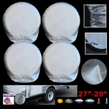 4pcs 27-29" RV Camper Trailer Wheel Tyre Tire Cover Breathable Weather Protector