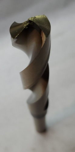 NEW VIKING 43/64" 135° COBALT GOLD S&D 1/2" REDUCED SHANK DRILL 3-1/8" FL LENGTH - Picture 5 of 5