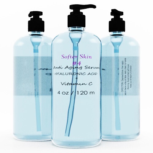 #4 4 OZ 100% Pure Vitamin C Hyaluronic Acid Serum for Face BEST Anti Aging