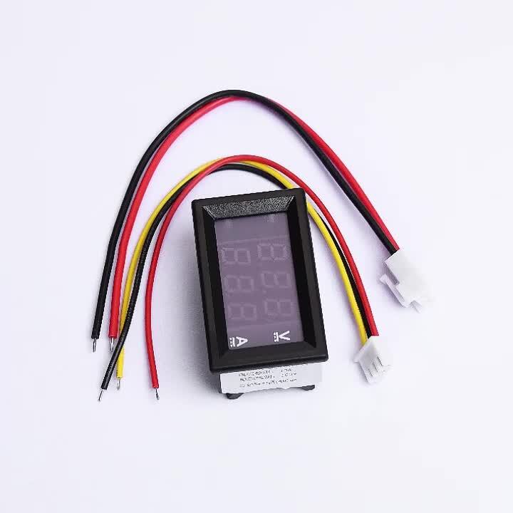 Buy DC 100V 10A Voltmeter Ammeter Blue Red LED In Egypt - Foto 12