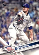 2017 Topps #144 Jon Lester League Leaders chicago cubs