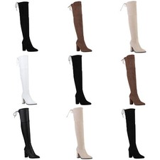 Damen Stiefel Overknees Leicht Gefütterte Boots High Heels 832121 Mode