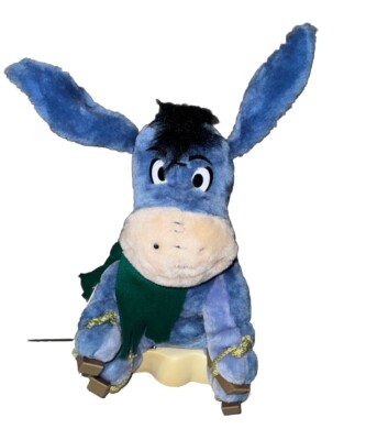 VTG Disney Telco Eeyore Winnie The Pooh Animated Motion-Ette  Figure Plush Works