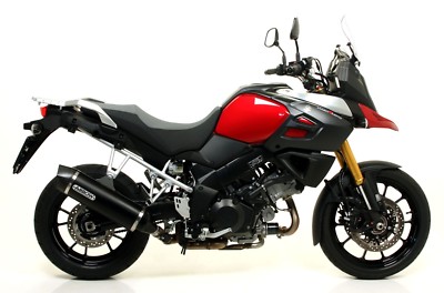ARROW EXHAUST TERMINAL RACETECH ALUMINUM BLACK SUZUKI V-STROM 1000 2014-2016