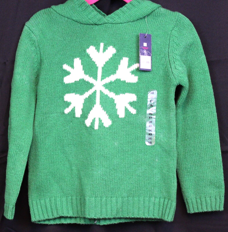 Suéteres con Capucha Copo de Nieve Multicolor GAP Niños Talla XS-L NUEVO CON ETIQUETAS Invierno Feo Suéter Foto 2 de 4