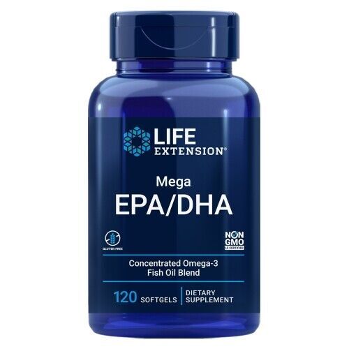 Mega EPA/DHA 120 Softgels By Life Extension - Picture 1 of 1