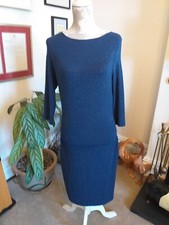 Size 8 blue with silver speckled White Stuff Dress bodycon