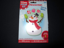 Foamies  Snowman Christmas Craft Foam Kit 20pc  instructions Kids age 6 