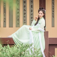 Women Girl Ancient Fairy Hanfu Dress Tops Chest Skirt Suit Dance Costume
