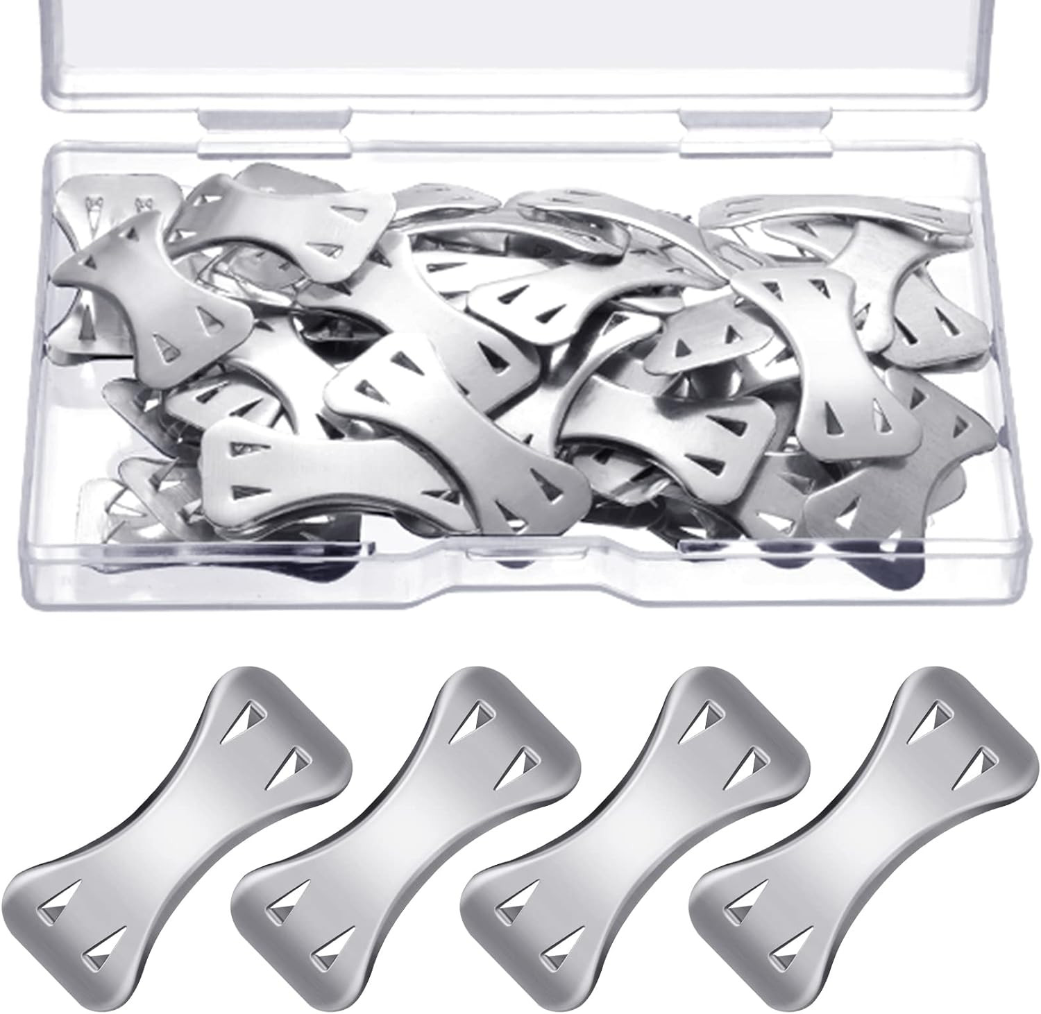 50 Pcs Bandage Clips, Metal Bandage Wrap Clips, Replaceable Fasteners, Storage B