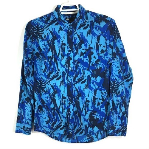 Nike SB Tropical Print Blue Button Down 
