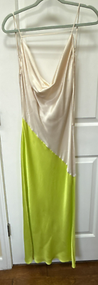 San Sloane Womens Zita Midi Dress Green Size Large Prom Wedding Sexy