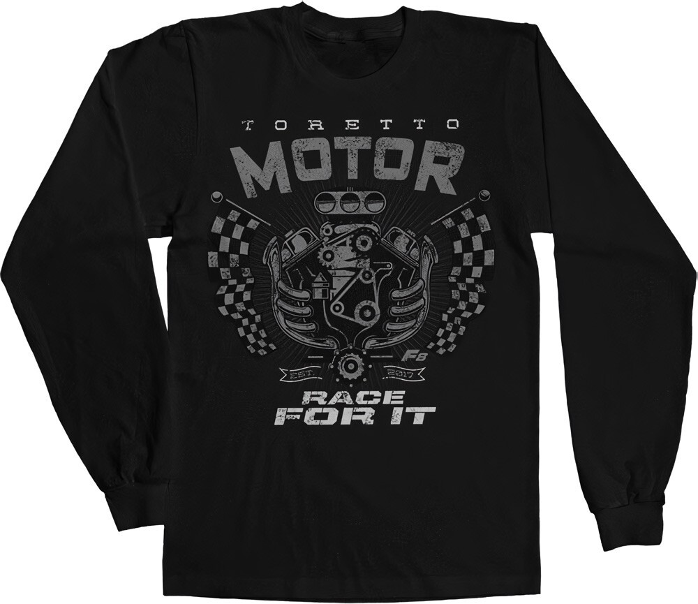 ALTRA T shirt manica lunga The Fast and the Furious Toretto Motor Race For It nera