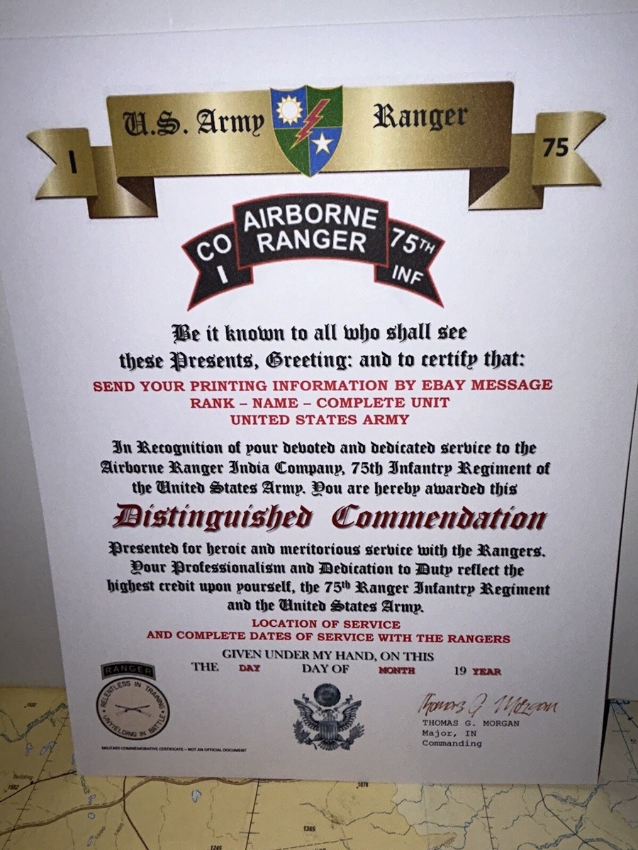 75th Ranger Regiment Ranks