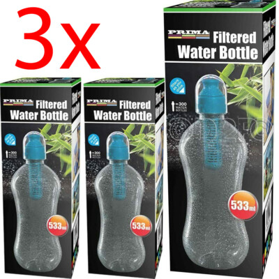 NEU 533ML SET MIT 3 WASSERFLASCHEN FILTERFLASCHE BPA-FREI SPORTHYDRAT CAMPING