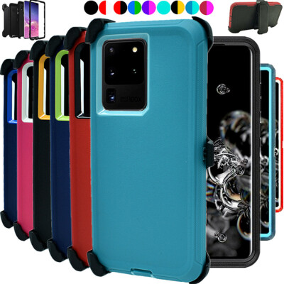 For Samsung Galaxy S20 S20 5G Heavy Duty Shockproof Case with Belt Clip 