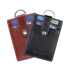 DUO DUFFEL RFID Protected Unisex Genuine Leather Slim Card Holder Cum Wallet