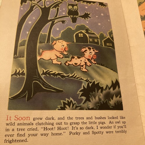 6 Vintage Kids Books Animal ABC Kittens Puppies Runaway Pigs Wynken Lithograph - Picture 3 of 14