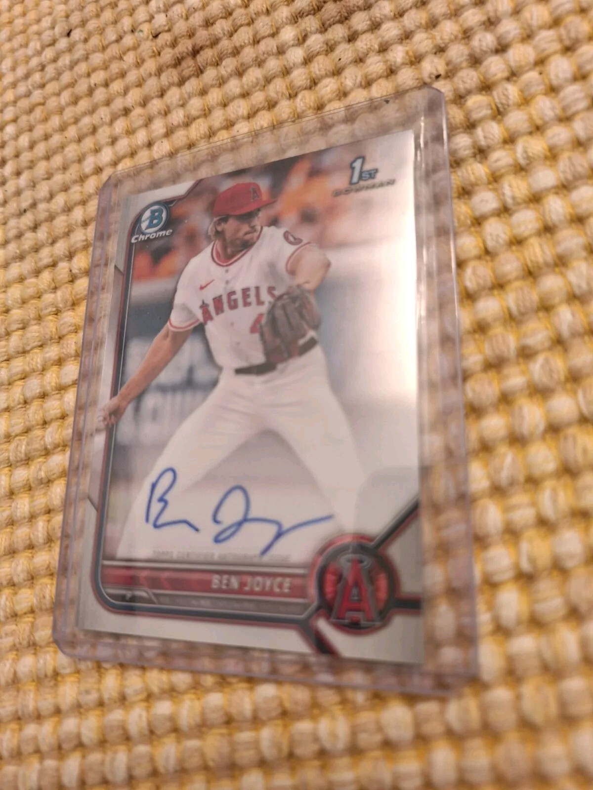 2022 Bowman Chrome Draft Autographs #CDABJ Ben Joyce ROOKIE 1st AUTO ANGELS