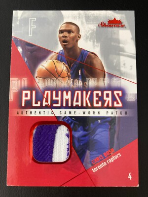 2004-05 Fleer Showcase Playmakers Red Nameplate Patch Chris Bosh ed/50 (lesen)