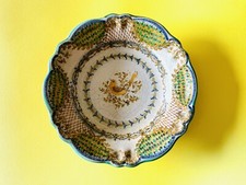 🟢 Vincenzo Del Monaco Grottaglie piatto da muro ceramica maiolica 1970 n. 10