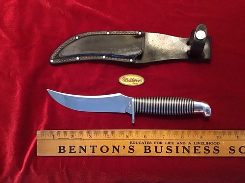 WESTERNBESTECK "BLACK BEAUTY" F-39 FESTSTEHENDE KLINGE MESSER & ORIGINAL SCHEIDE - SCHÖN!