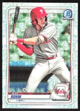 377I 2020 Bowman #BCP-29 Alec Bohm Chrome Prospects Mojo Refractor
