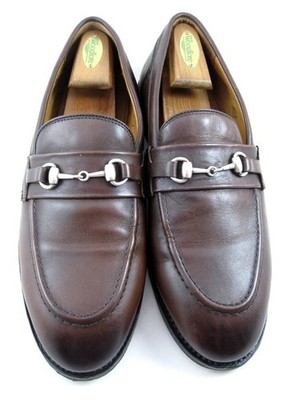 Allen Edmonds ''RANDOLPH'' Men's Leather BIT Penny Loafers 10 EEE Mahogany (803N)