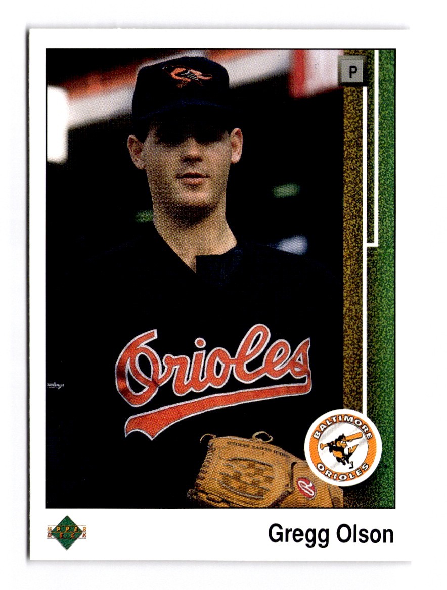1989 Upper Deck Gregg Olson #723 Rookie