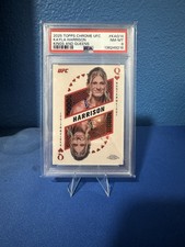 2025 Topps Chrome UFC Kayla Harrison Kings and Queens #KAQ PSA 8