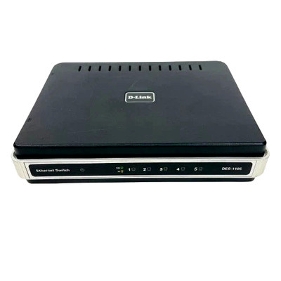 D-Link DES-1105 Destkop Ethernet Switch 5 Port 10/100 Mbps BDES1105AA1 W adapter
