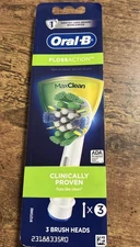 Oral-B  Floss Action  Electric Toothbrush Replacement Brush Heads - 3ct - NEW
