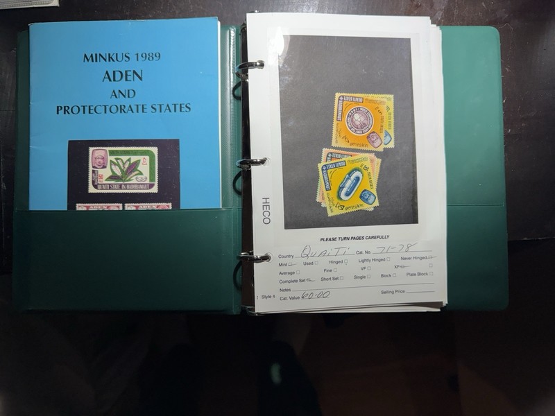 Aden States Topical Stamp Collection 57 Different Pages