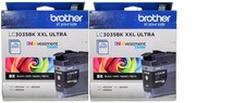 2 Genuine Sealed Brother LC3035BK XXL Black Inkjet Cartridges 2024