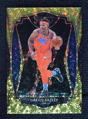 2020-21 Panini Select Premier Level Gold Disco Prizm 3/10 Darius Bazley #138 1p5