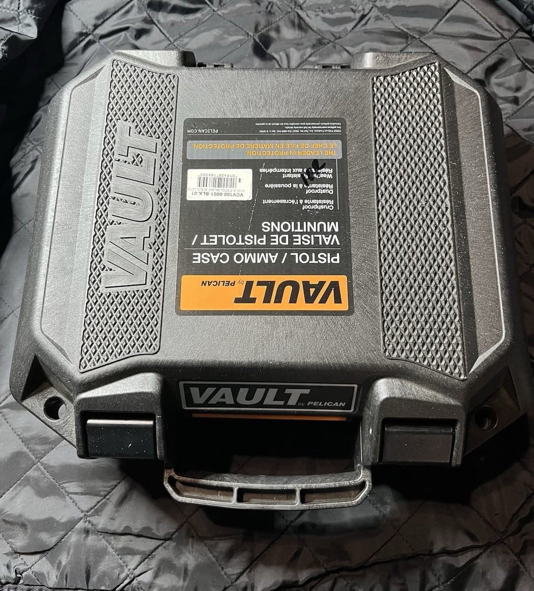 ウィットンキューケース【ＵＳＥＤ】 Pelican VCV100 Vault Small Pistol Case with Foam Black VCV100-0001