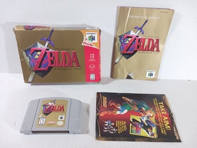 Legend of Zelda Ocarina of Time Complete in Box Rough Authentic Nintendo 64 N64