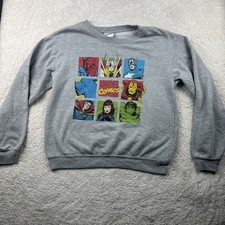Avengers Marvel Comics M 7-9 Unisex Kids Sweatshirt Crew Neck Long Sleeve