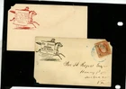 Two illustrated covers, one patriotic