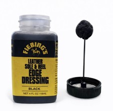 Fiebing's Leather Sole  Heel Edge Dressing 4 oz.  BLACK  