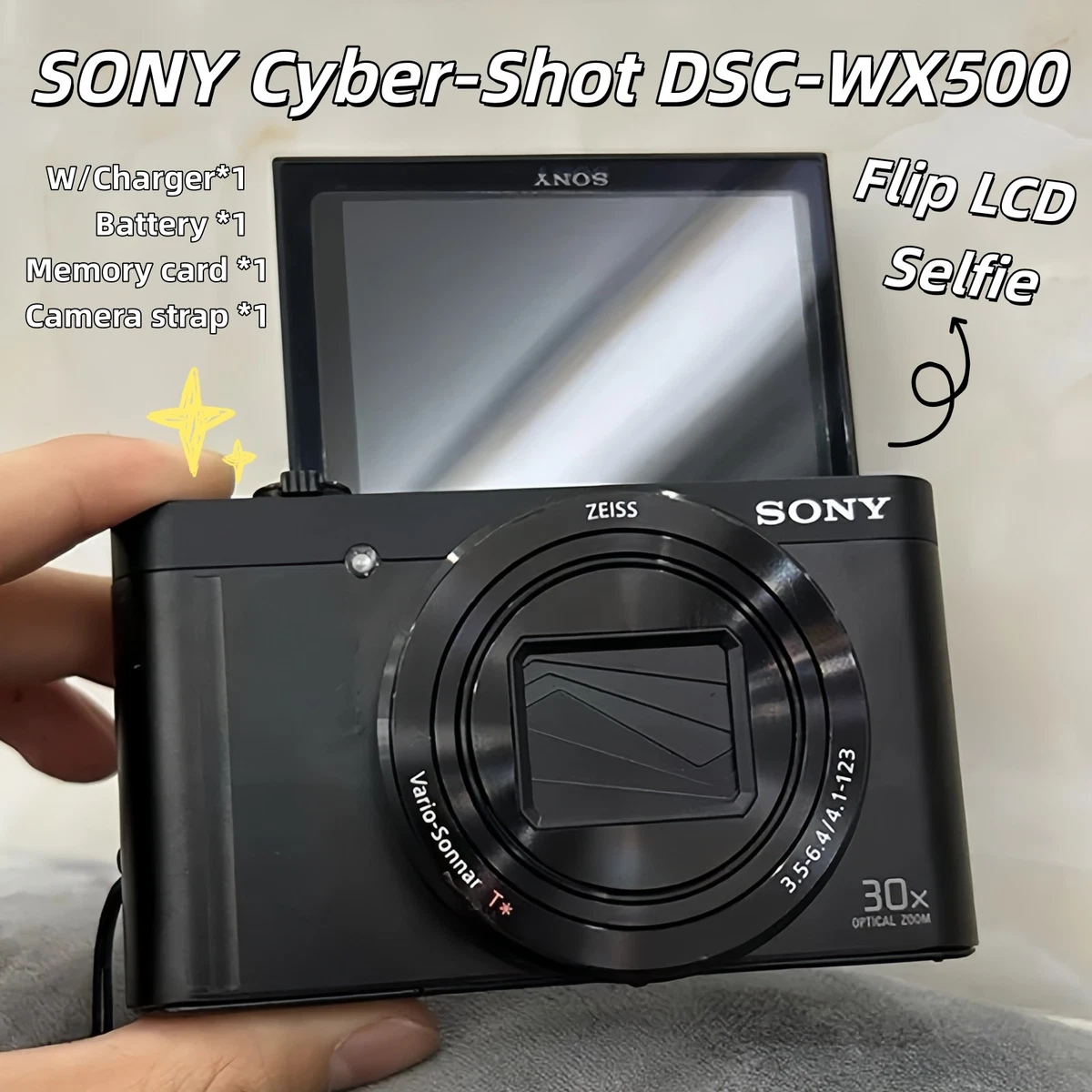 SONY Cyber-shot WX500 訳あり SONY Cyber-shot DSC-WX500 Digital Camera Optical Zoom Black